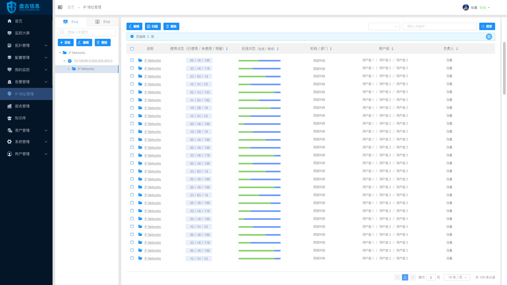 IP地址管理 & 终端用户追踪