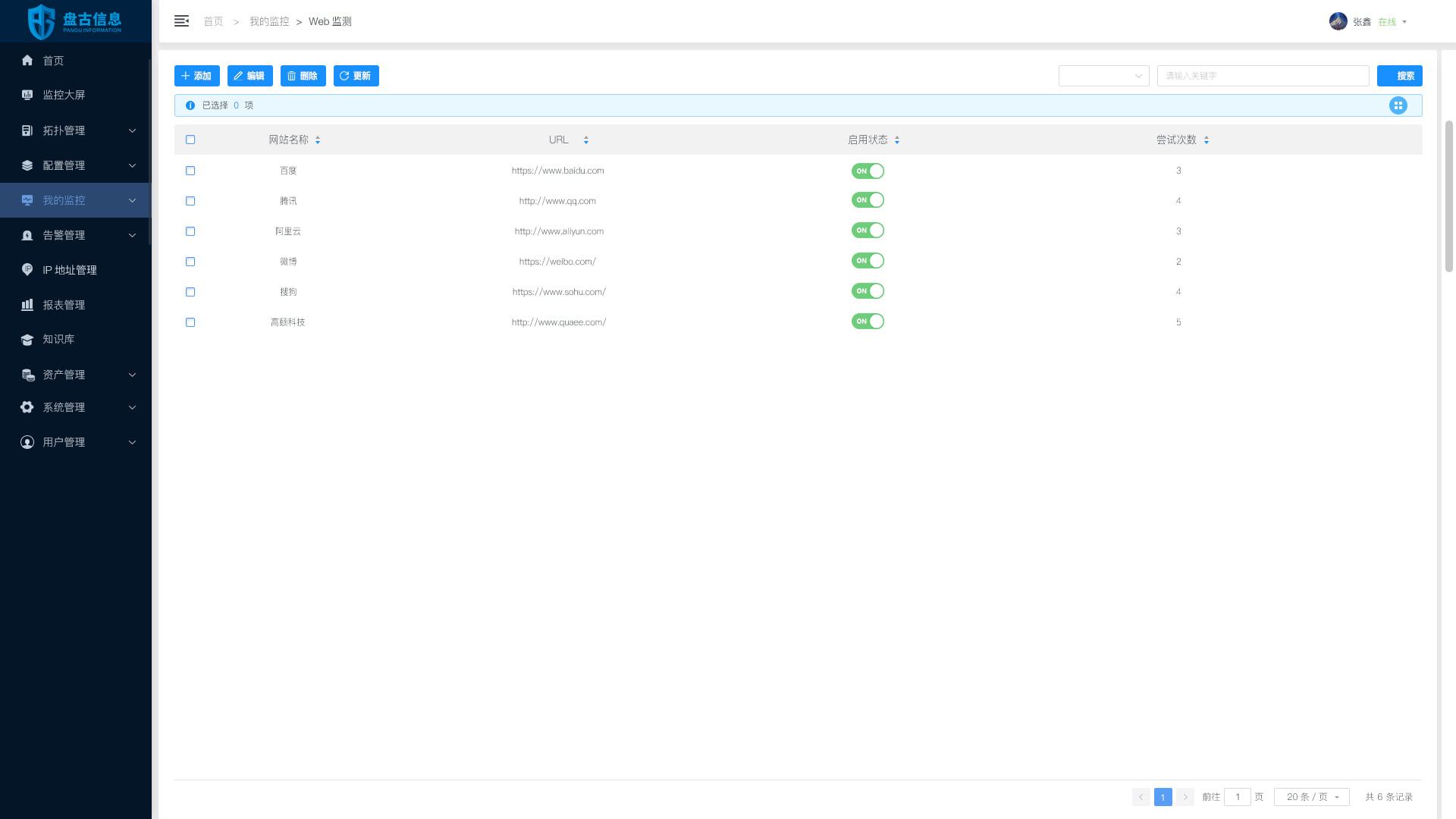 WEB应用性能监控系统